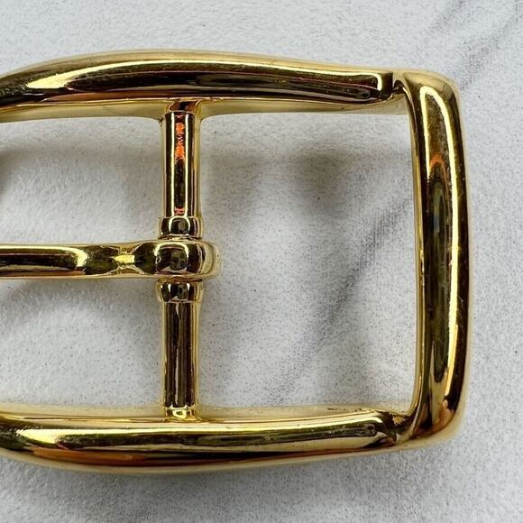 Vintage Gold Tone Simple Basic Belt Buckle for up to 1 Inch Belt - Picture 4 of 8